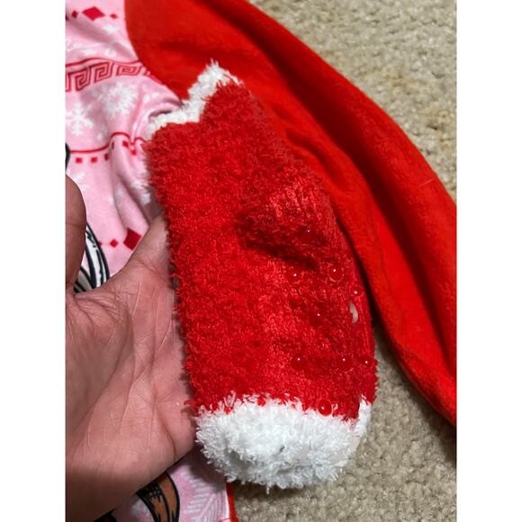 Dr. Seuss’ The Grinch Christmas holidays Toddler 3 Pc Pajama Set Socks Sz 4 Red - Picture 6 of 10
